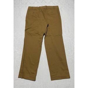 Van‎ Heusen Studio Mens Khaki Flat Front Cotton Chinos Pants Size 36x30